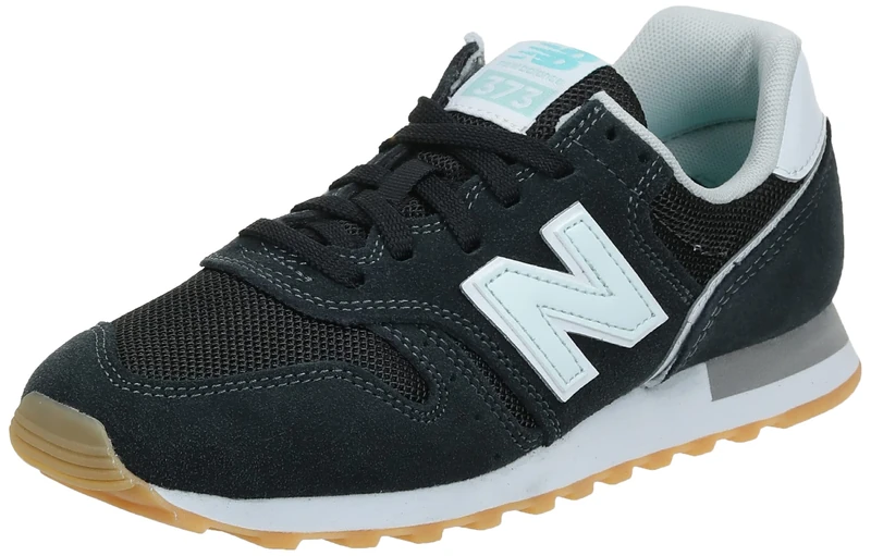 New Balance Women's 373 Sneaker, Black, 7 UK