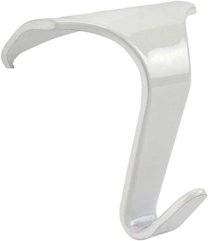 Taskar White Picture Rail Hooks - Contemporary/Heavy Duty (10 Pack)