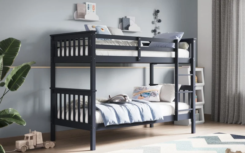 Flair Wooden Zoom Detachable Bunk Bed - Grey