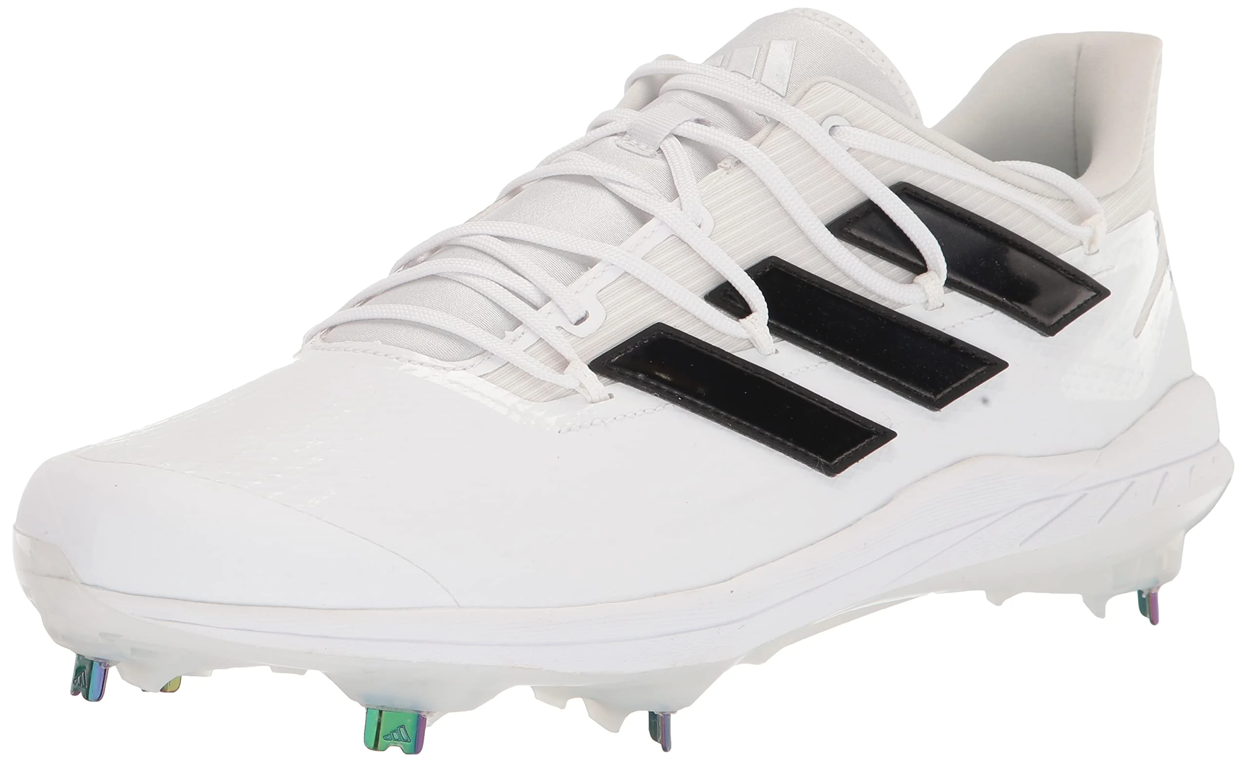 adidas Men's Adizero Afterburner 8 Baseball Shoe, White/Core Black/White, 8