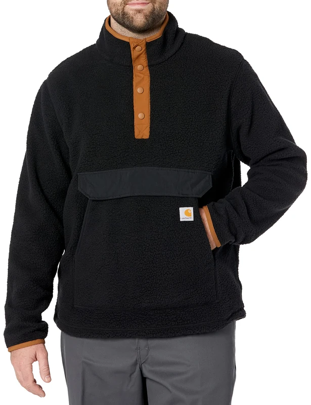 Carhartt Mens Relaxed Fit Pullover Sherpa Fleece Jacket