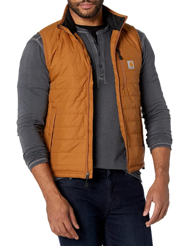 Carhartt Men's Rain Defender® Relaxed Fit Lightweight Insulated Vest, Carhartt® Brown, S