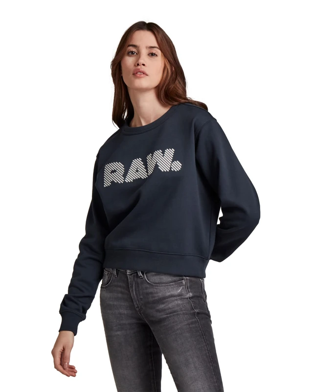 G-Star Women's Graphic Sweater, Blue (salute D20746-A612-C742), M