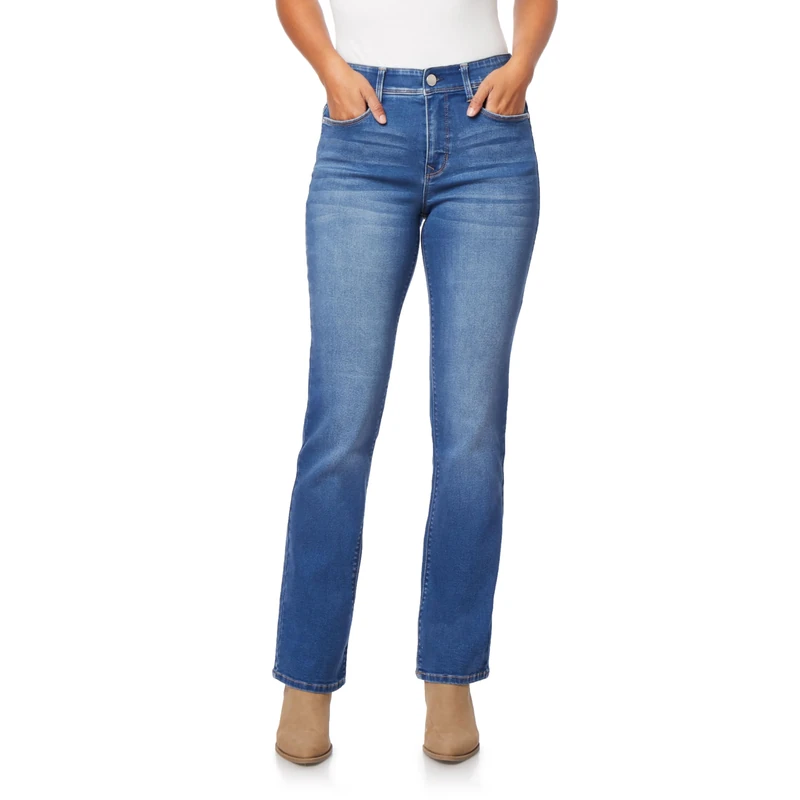 Angels Forever Young Women's 360 Sculpt Bootcut Jeans, Yale, 10