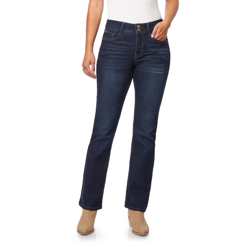 Angels Forever Young Women's Curvy Bootcut Mid-Rise Jeans (Standard and Plus), Oakgrove, 18 Plus