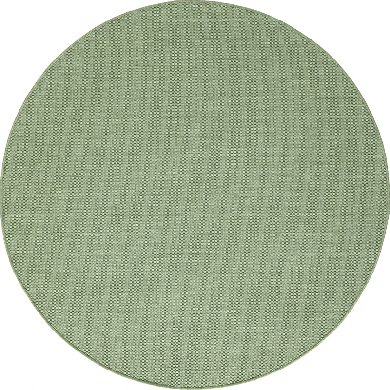 Mia's Teppiche "Lara In- & Outdoor Rug, Flat Fabric, 160 cm, round, Green