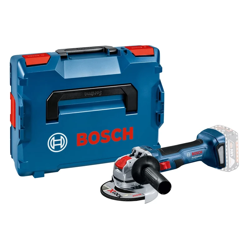 Bosch Professional 18V System GWX 18V-7 Cordless Angle Grinder (with X-Lock Holder, disc Diameter 115 mm, Without Rechargeable Batteries and Charger, L-BOXX Inlay, in L-BOXX 136)