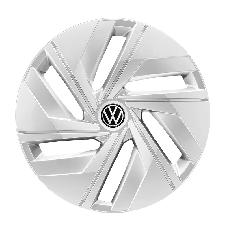 Volkswagen 11A071458WZF Hub Caps (Set of 4) 18 Inch Steel Rims Silver