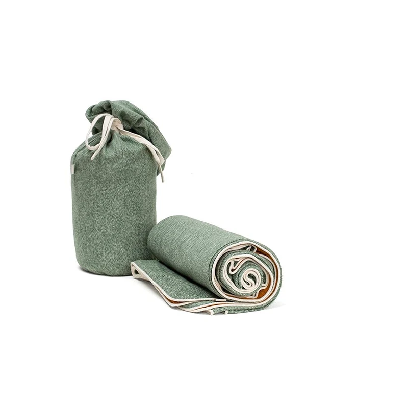 Himeya Mingle Flannel Fern Green Throw Blanket 130 x 170 cm