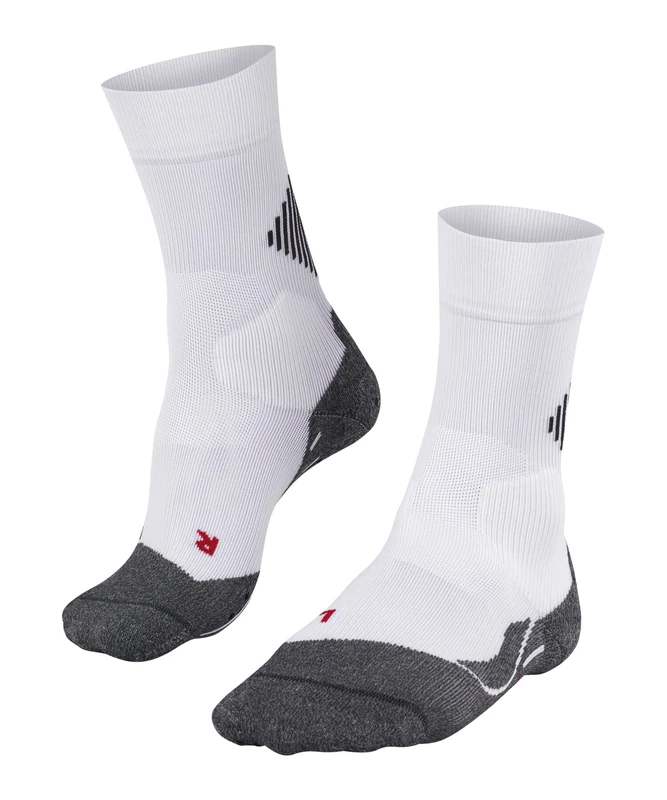 FALKE Unisex 4 GRIP Stabilizing U So Functional Yarn For Maximum Speed 1 Pair Socks, White White-Mix 2029, 8-9