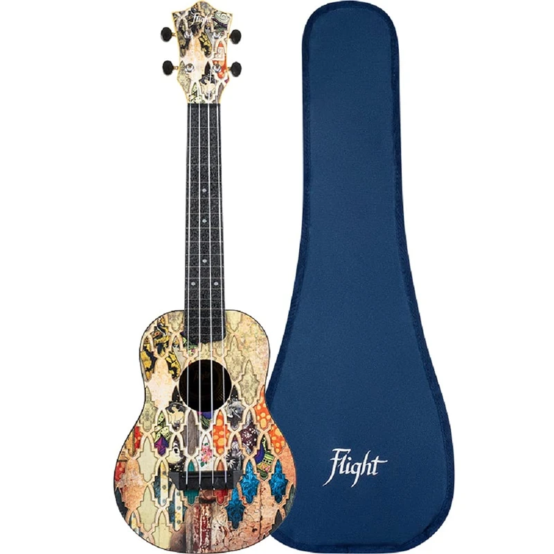 Flight Ukeleles 4-String Ukulele, Multi-Color (TUC-40 GRANADA)