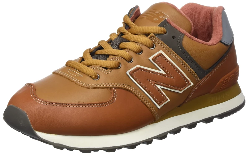 New Balance 574 Sneaker - Cognac Brown Classic Trainer with ENCAP