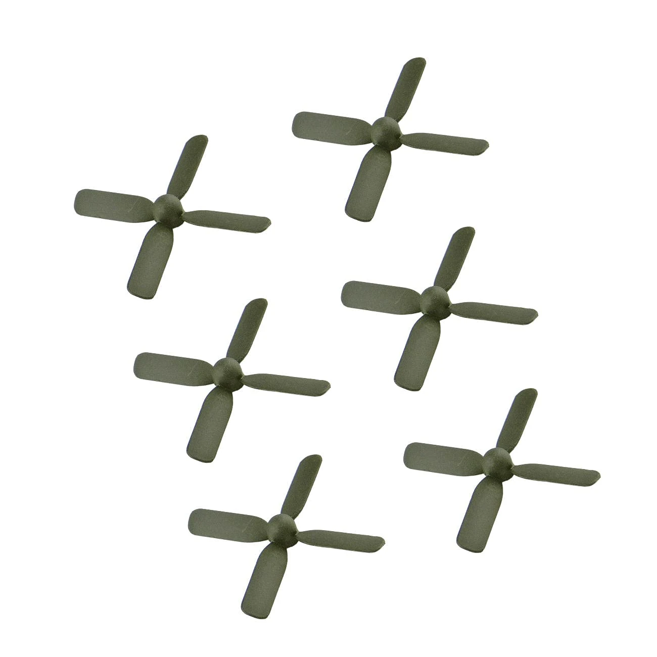 CHANCS RC Mini Propellers 4-Blades (50x50mm, 0.7mm Diameter) 4-Vane Multi-Rotor for Mini Micro Drones, RC Model Toy Airplane Kit 6PCS