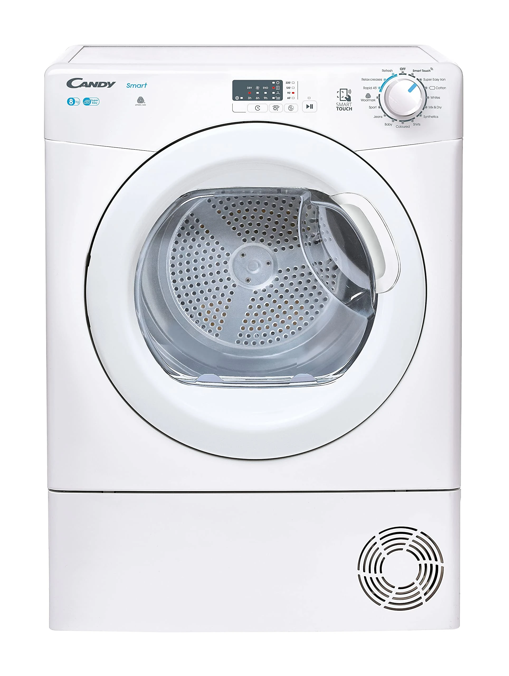 CANDY CSE C8LG-80 8Kg 8Kg Freestanding Condenser Tumble Dryer, Sensor Dry, Smart enabled, White