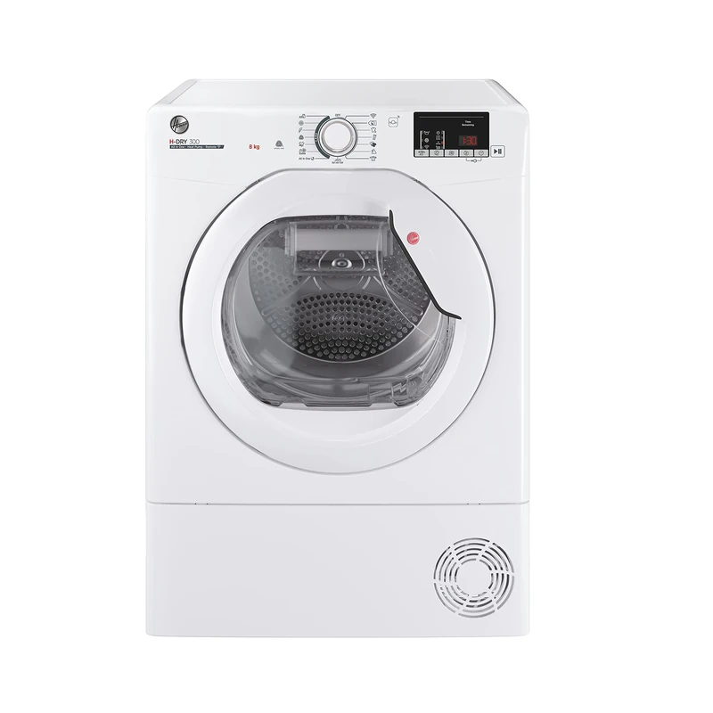 Hoover H-DRY 300 Freestanding Heat Pump Tumble Dryer, 8 Kg, Class A++, Wi-Fi & Bluetooth, hOn App, Advanced Care & Aquavision, White, 59.6x60x85 cm - HLE H8A2DE-80