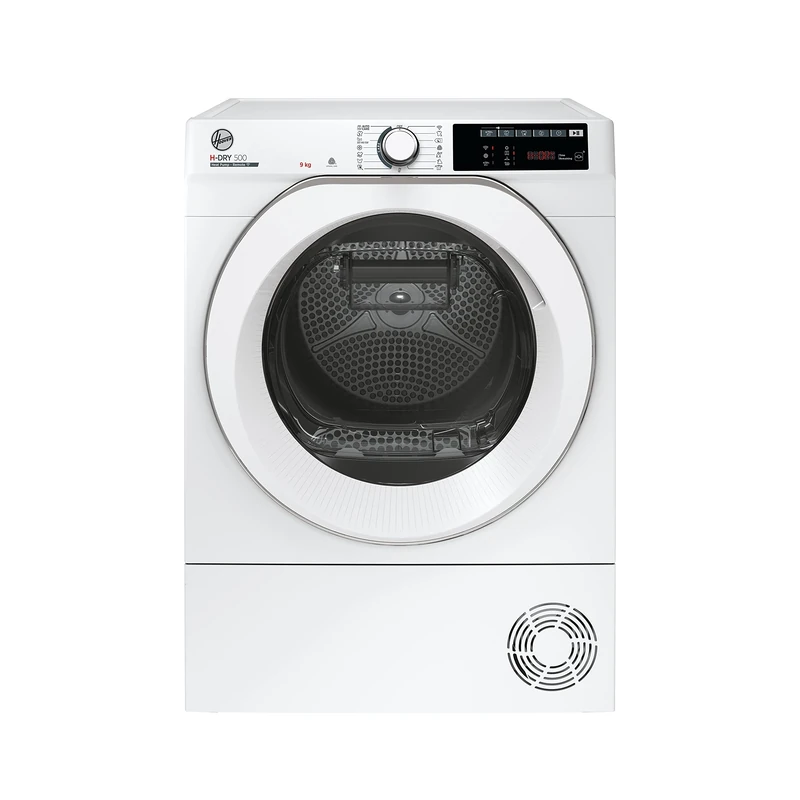 Hoover H-DRY 500 Heat Pump Tumble Dryer, 9 Kg, Class A++, Wi-Fi + Bluetooth, Four Drying Levels, Eco-Power Inverter Motor, Advanced Care, White, 59.6x60.4x85 cm - NDE H9A2TCE-80