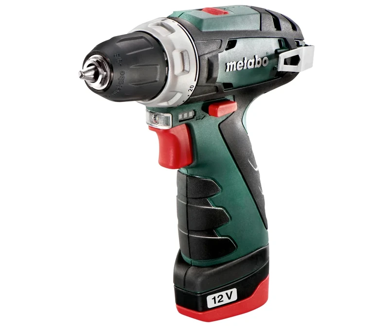 Metabo PowerMaxx BS Basic (600984500) Cordless Drill Driver Set with 2 x 2Ah Batteries, Charger and case