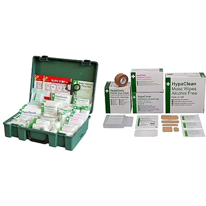 Safety First Aid Group Economy Workplace First Aid Kit BS 8599 Compliant, Large with Extra Essentials Supersize Kit, Bundle