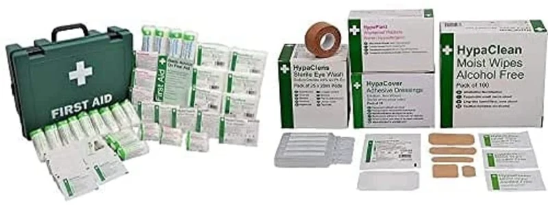 Safety First Aid Group HSE Economy 21-50 Persons First Aid Kit with Extra Essentials Supersize Kit, Bundle