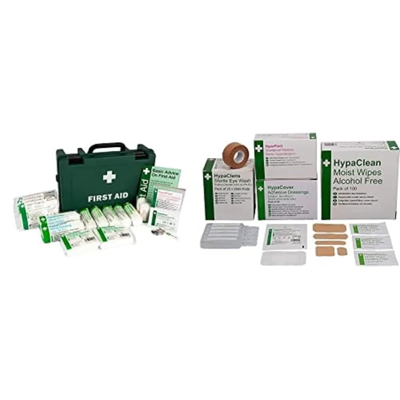 Safety First Aid Group HSE Economy 1-10 Persons First Aid Kit with Extra Essentials Supersize Kit, Bundle