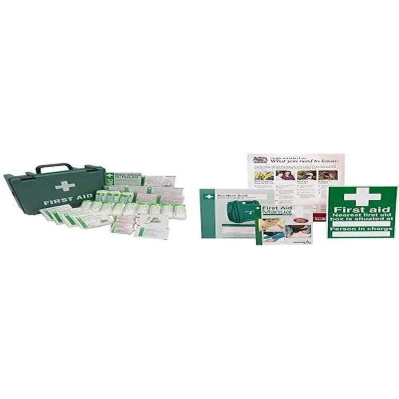 Safety First Aid Group HSE Economy 11-20 Persons First Aid Kit with HSE Compliance Supersize Kit Bundle