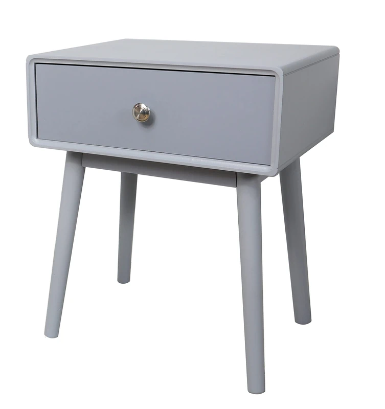ASPECT Niva Bedside Table With One Drawer (Grey)