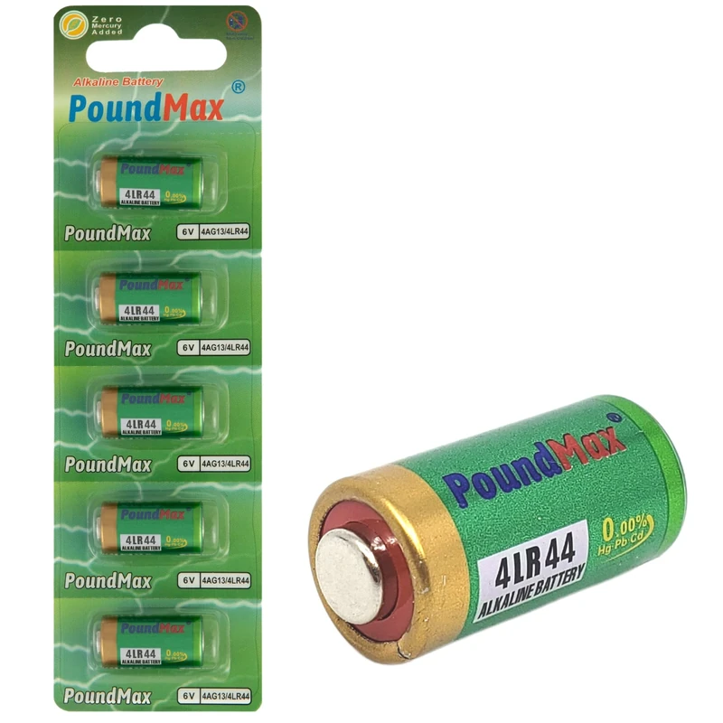 5 X 4LR44, 4G13,476A, PX28, L1325, A544, 6v PoundMax Alkaline Battery