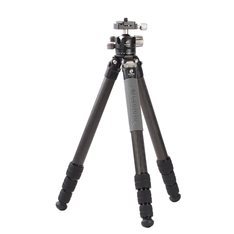 Leofoto - RF-324C + Ballhead LH-40 - Carbon Tripod for Cameras - Including Ballhead - Load capacity of 15kg - Extendable Feet - Min. Height of 17 cm to a Max. Height of 170.5 cm