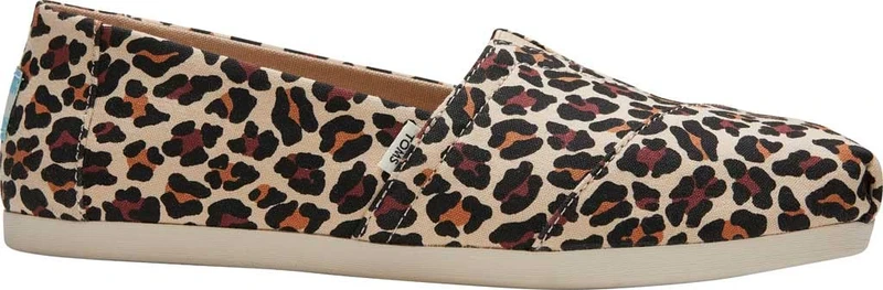 TOMS Women's Alpargata CloudBound Espadrille Loafer Flat, Beige Leopard Print, 4 UK