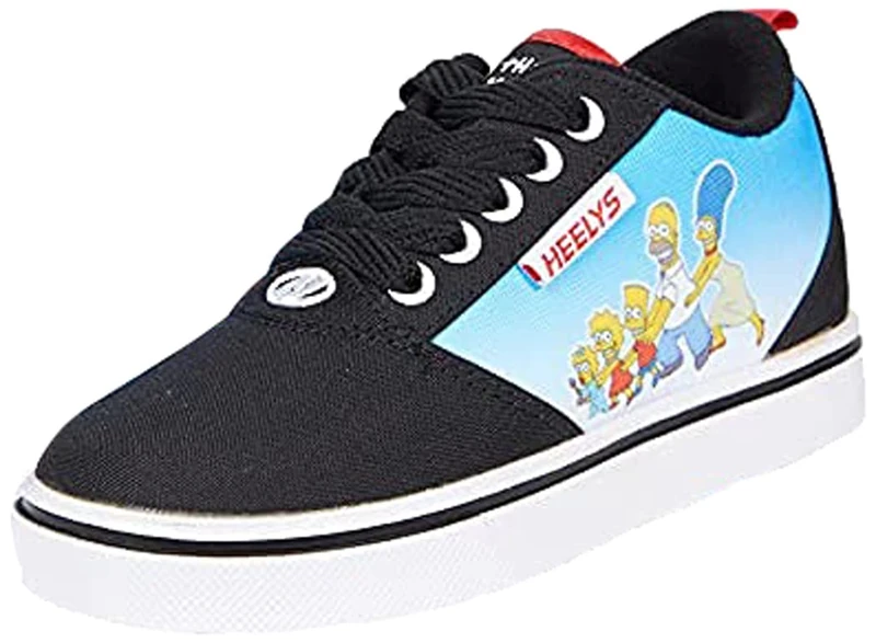 Heelys Mens Pro 20 Prints (HES10395). Wheeled Heel Shoe, Black Cyan Multi, 12 UK