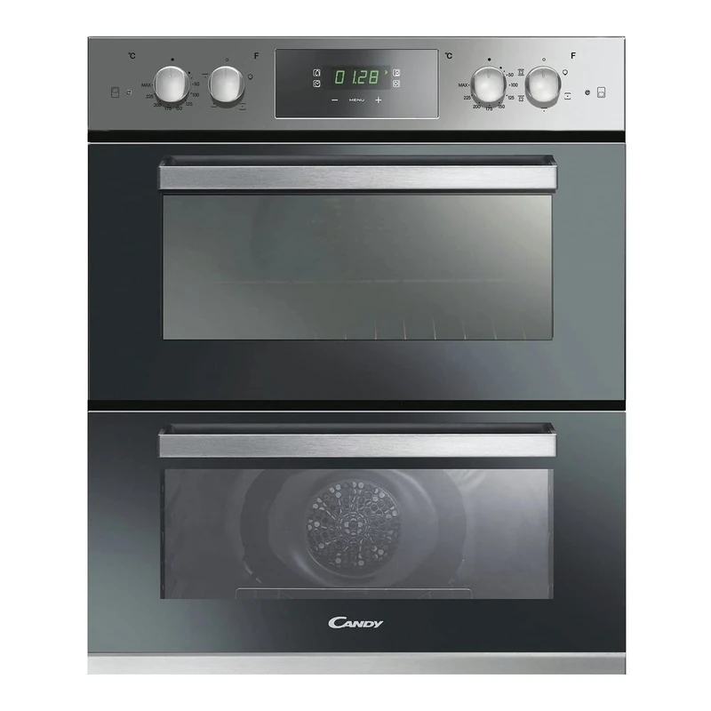 Candy FC7D405X 72cm Built Under Double Oven, Fan&Static Ovens, Easy clean enamel interior, Touch control and dial controls, Stainless Steel, One Size
