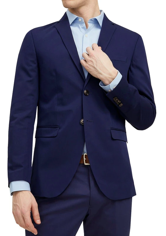 Jack & Jones Men's Jprfranco Noos Blazer Business jacket, Medieval Blue, 36 UK
