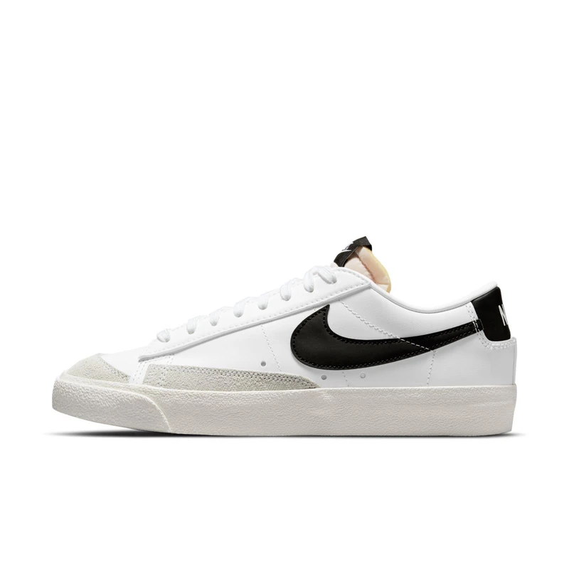 Nike Women's Blazer Low '77 Sneaker, White/Black-Sail-White, 7