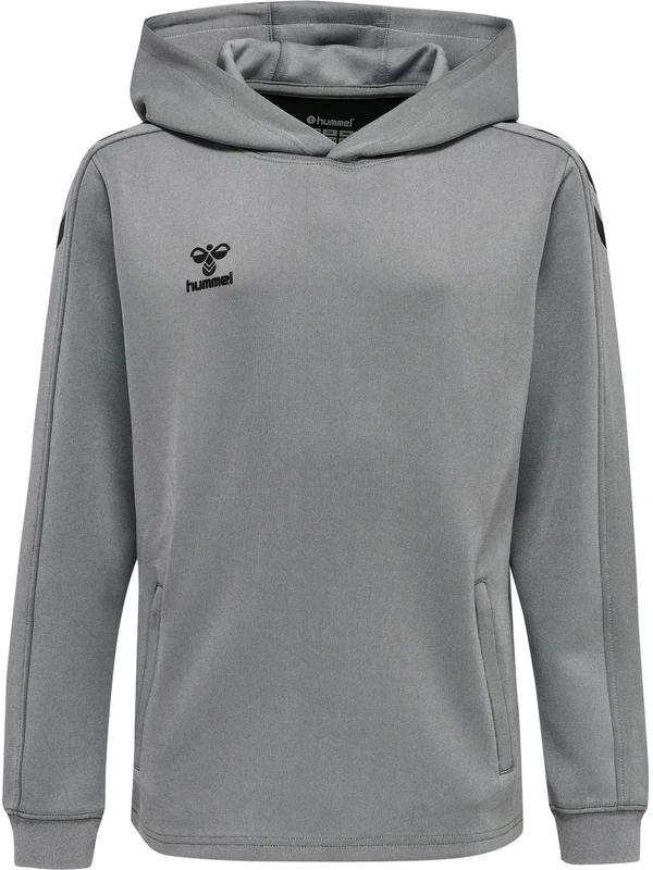 hummel Unisex Children's Hmlcore Xk Poly Kids Sweat Hoodie Sweatshirt Grey Melange