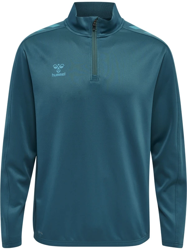 hummel Unisex Adult, Unisex Hmlcore Xk Half Zip Poly Sweat Blue Coral