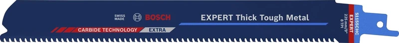 Bosch Professional 3x Expert ‘Thick Tough Metal’ S 1155 CHC Reciprocating Saw Blade (for Tough steel, Cast iron, Length 225 mm, Accessories Reciprocating Saw)