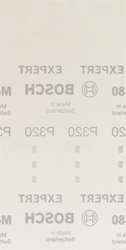 Bosch Professional 50x Expert M480 Sanding Net (for Hardwood, Paint on wood, 115x230 mm, Grit 320, Accessories Orbital Sander)