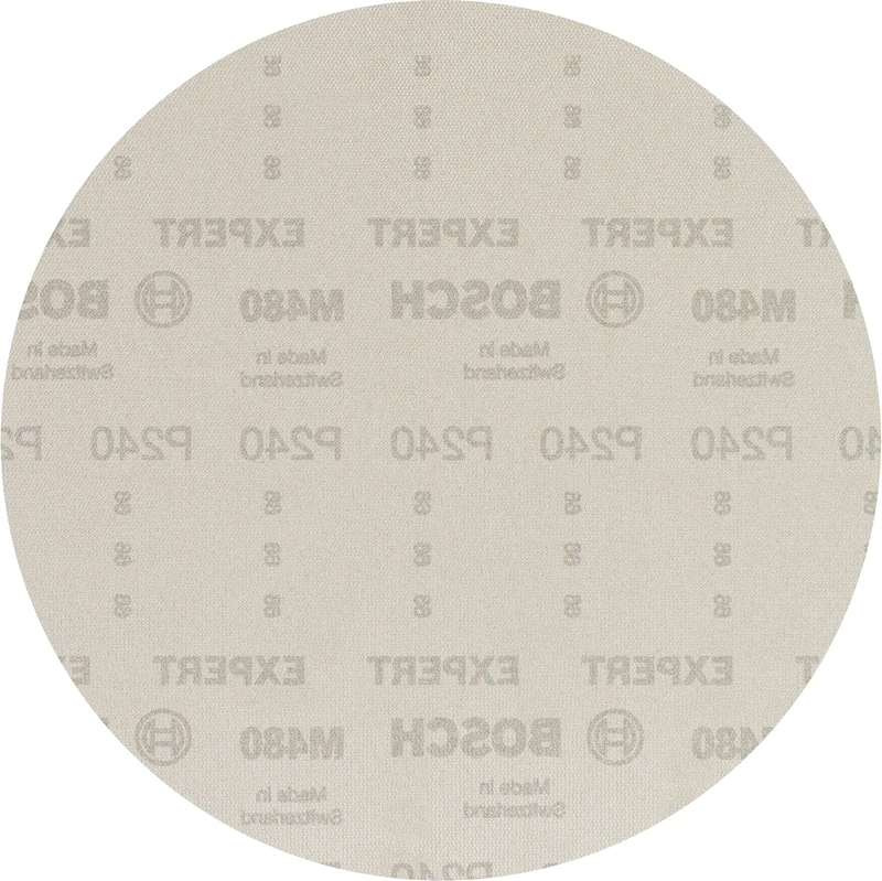 Bosch 25x EXPERT M480 Sanding Net (for Drywall, Hardwood, Ø 225 mm, Grit 240, Professional Accessory Drywall Sander)