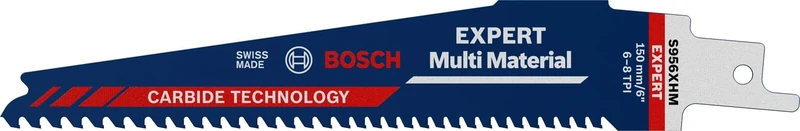 Bosch Professional 10x Expert ‘Multi Material’ S 956 XHM Reciprocating Saw Blade (for Cast iron, Length 150 mm, Accessories Reciprocating Saw)