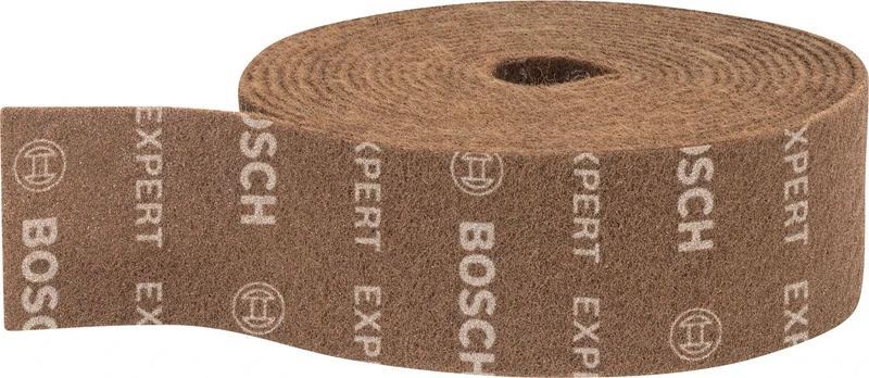 Bosch 1x EXPERT N880 Fleece Roll (for Steel sheets, Stainless steel, Width 100 mm, Length 10 m, Professional Accessory Hand Sanding)