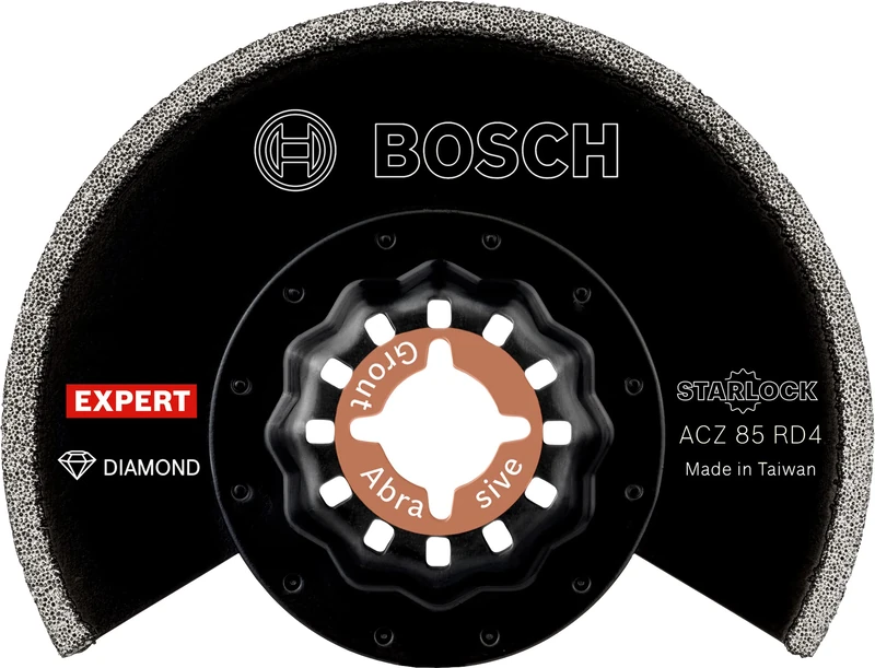 Bosch 1x EXPERT ACZ 85 RD4 Grout Segment Blades (for Mortar, Soft tiles, Ø 85 mm, Professional Accessory Multitool)