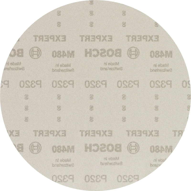 Bosch 25x EXPERT M480 Sanding Net (for Drywall, Hardwood, Ø 225 mm, Grit 320, Professional Accessory Drywall Sander)