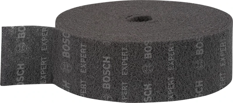 Bosch 1x EXPERT N880 Fleece Roll (for Steel sheets, Stainless steel, Width 115 mm, Length 10 m, Professional Accessory Hand Sanding)