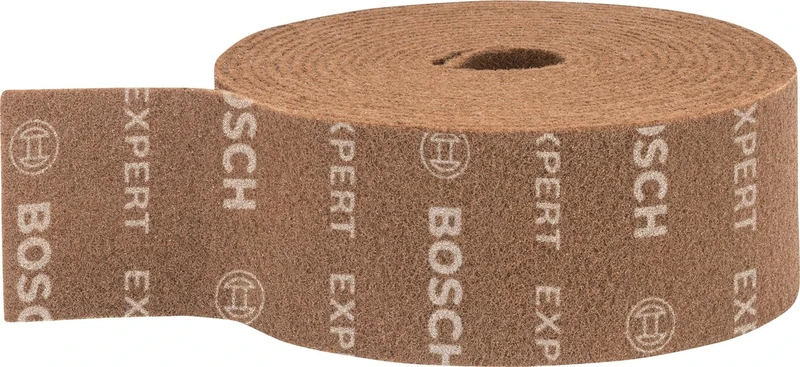 Bosch 1x EXPERT N880 Fleece Roll (for Steel sheets, Stainless steel, Width 115 mm, Length 10 m, Professional Accessory Hand Sanding)