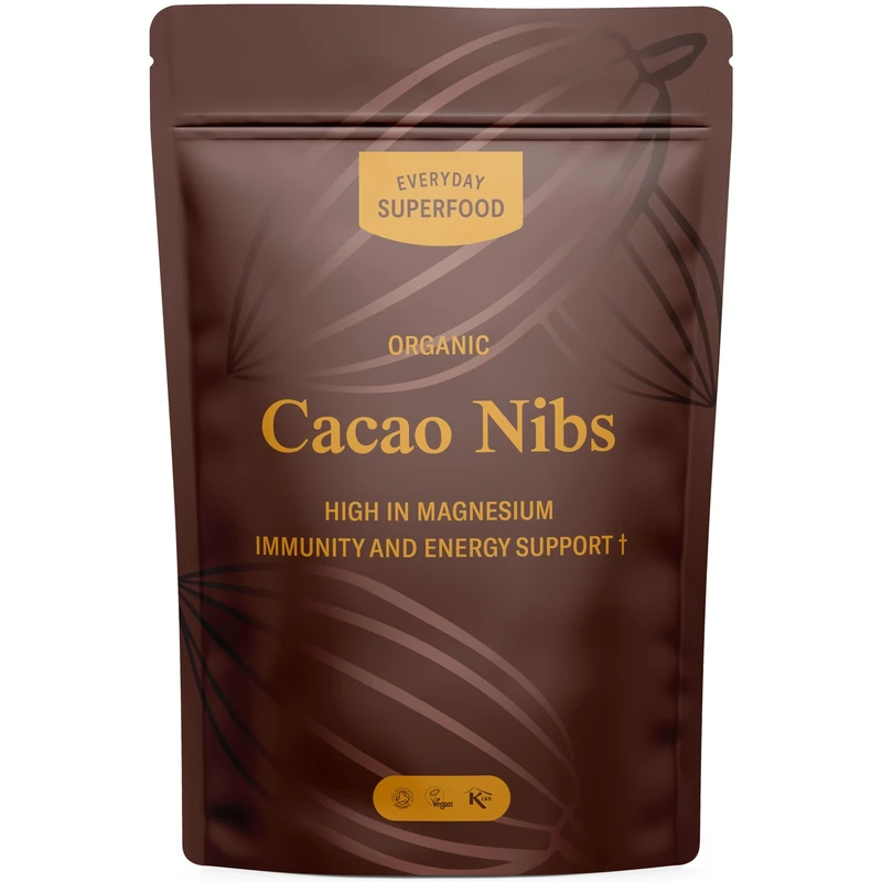 Everyday Superfood Organic Cacao Nibs 80g | Lab-Tested for Heavy Metals | Premium Peruvian Raw Cocoa