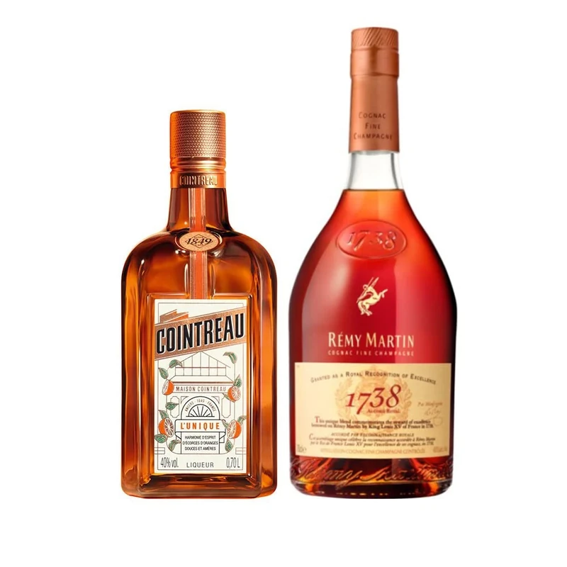 Cointreau Royal Sidecar Cocktail - Rémy Martin 1738 Accord Royal Cognac & Cointreau Triple Sec Orange Liqueur