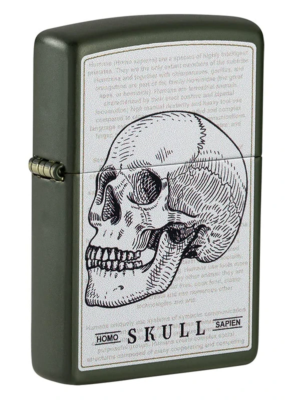 Zippo Lighter, Brass, Green Matte, One Size