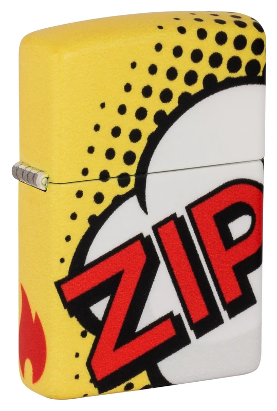 Zippo Windproof Lighter, Comic Design – 540°, Colour Image – Refillable, Reusable, Windproof Design – Comes in Gift Box – Made in USA