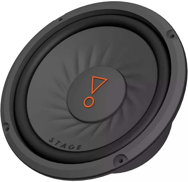 JBL Stage 82 200mm 8 Inch Car Subwoofer with 200W RMS and 800W Max Power, 4 Ohm Impedance, 88dB Sensitivity, 38Hz–200Hz Frequency Response, Polypropylene Cone, Hi-Roll Rubber Surround, Foam Gasket