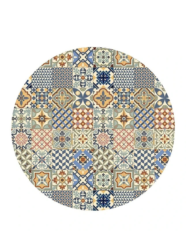 Vilber, Round Vinyl Rug Toledo Color 01. Diameter 155 cm